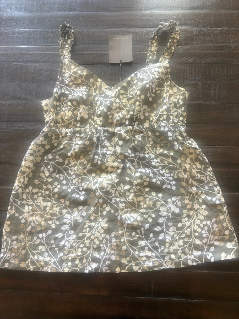Tommy Bahama Women’s Silk Cotton Floral Smocked Tank Top Size S Resort Cami - Picture 2 of 11